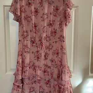 City Studio Blush and Ivory Dress